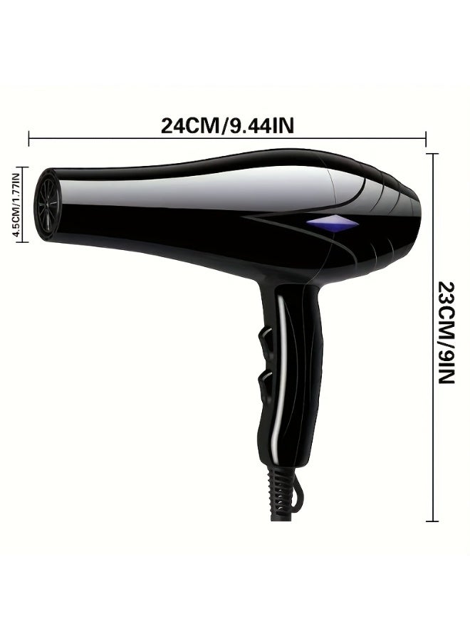 8-in-1 Ionic Hair Dryer, Salon Professional Blow Dryer  Fast Drying with 2 Speed, 3 Heat Setting, with Diffuser, Nozzle, Concentrator Comb for Curly and Straight Hair，comb - Image 3